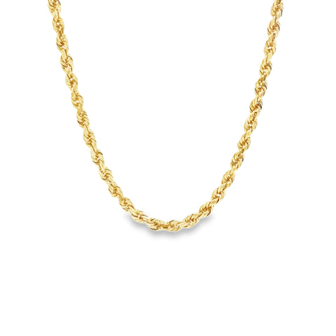 DIAMOND CUT ROPE CHAIN 22