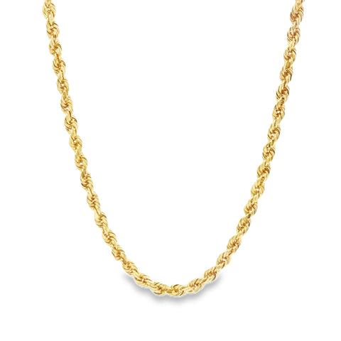 DIAMOND CUT ROPE CHAIN 22