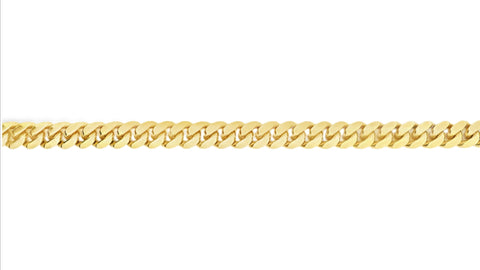 18K Solid Miami Cuban Link Bracelet