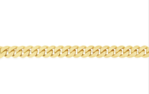 18K Solid Miami Cuban Link Bracelet
