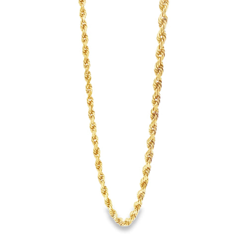 DIAMOND CUT ROPE CHAIN 20