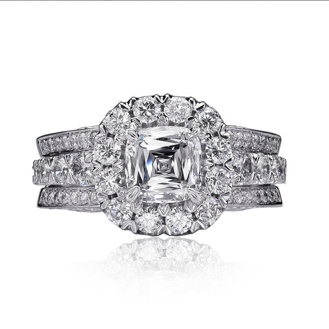 Christopher Designs Crisscut Engagement Ring (1.11 CTW)