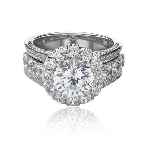 Christopher Designs Crisscut Engagement Ring Setting (1.04 CTW)