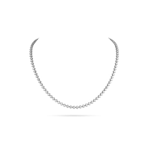 A Link Abbracci 6.87 ctw 18K White Gold Diamond Necklace