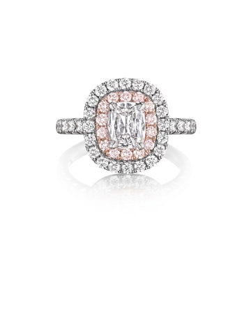 Henri Daussi Cushion Collection Diamond Ring Setting