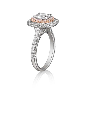 Henri Daussi Cushion Collection Diamond Ring Setting