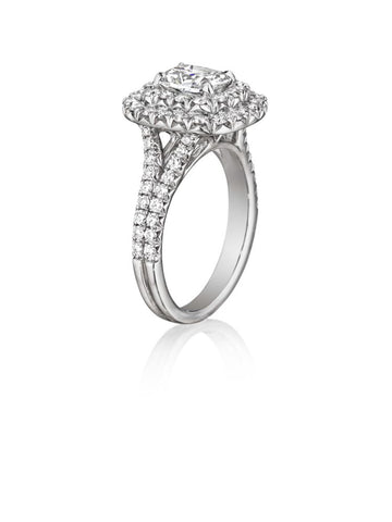 Henri Daussi Cushion Collection Diamond Ring Setting (1.20 CTW)