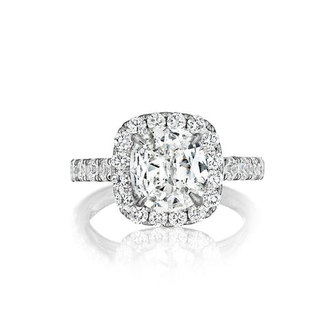 Henri Daussi Cushion Collection Diamond Ring Setting (1.35 CTW)