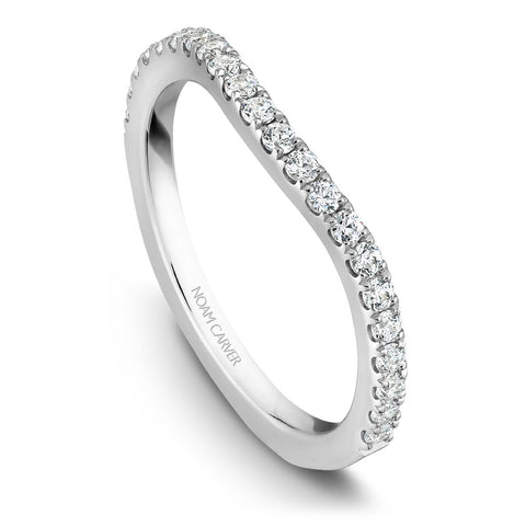 Noam Carver White Gold 3-Stone Diamond Engagement Ring Setting (0.73 CTW)