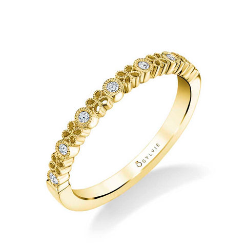 Sylvie Josephine 14K Gold Wedding Band