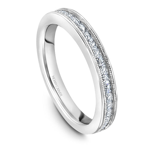 Noam Carver White Gold 3-Stone Diamond Engagement Ring Setting (0.79 CTW)