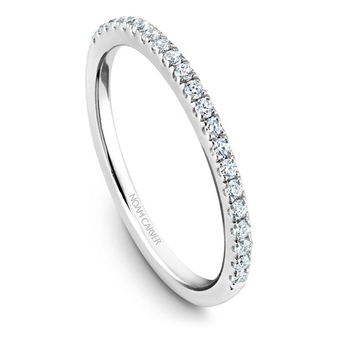 Noam Carver White Gold 3-Stone Diamond Engagement Ring Setting (0.51 CTW)