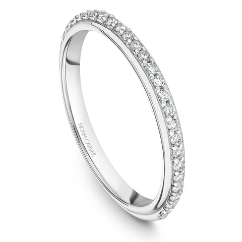 Noam Carver White Gold Vintage Diamond Engagement Ring Setting (0.06 CTW)