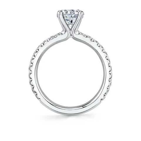 Sylvie Vanessa Round Classic Engagement Ring Setting