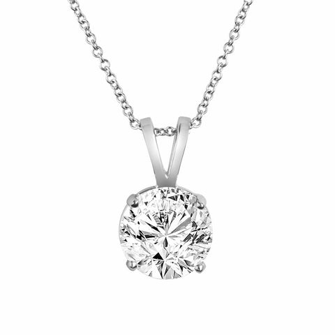 14kt Diamond Solitaire Pendant (1 CTW)