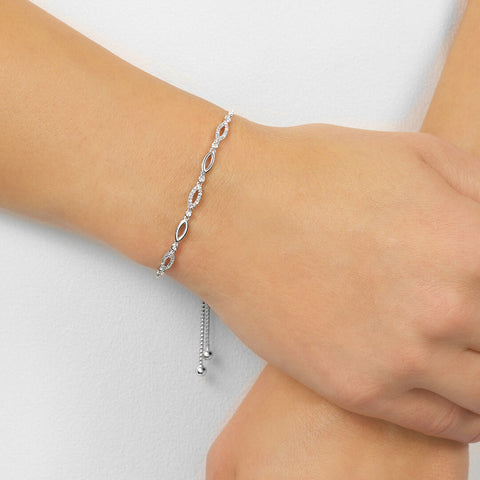 Diamond Bolo Bracelet 1/8 CTW