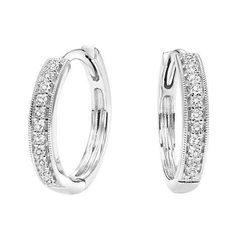 14k Diamond Mixable Earring (0.14 CTW)