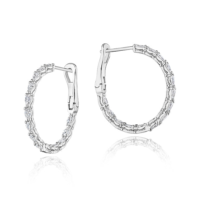 Tacori Diamond Hoop Earrings