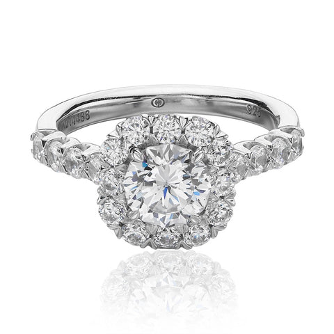 Christopher Designs Crisscut Engagement Ring Setting (0.88 CTW)