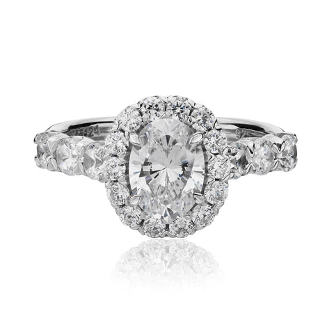 Christopher Designs Crisscut Engagement Ring (0.88 CTW)