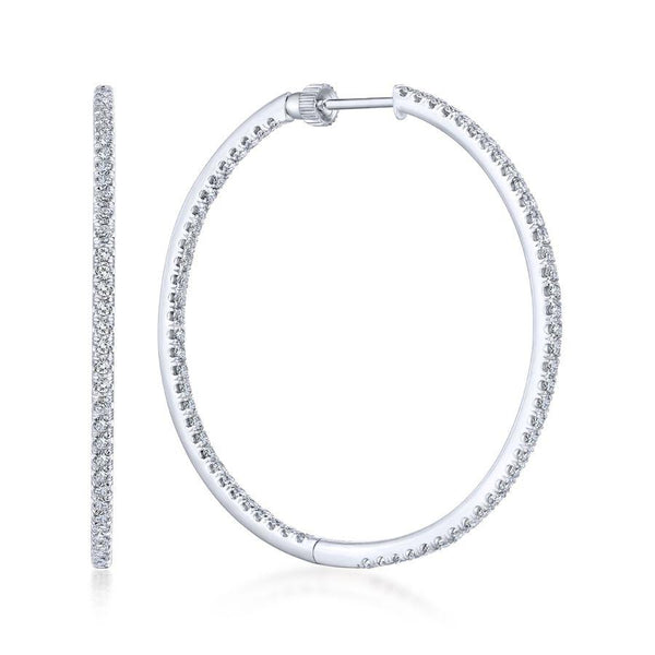 Gabriel & Co. Contemporary White Gold Earrings (2.01 CTW)