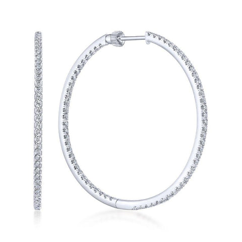 Gabriel & Co. Contemporary White Gold Earrings (2.01 CTW)