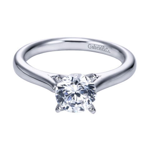 Gabriel Bridal Collection White Gold Solitaire Engagement Ring
