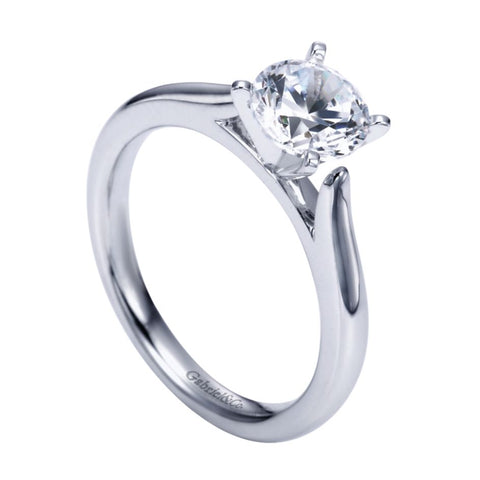 Gabriel Bridal Collection White Gold Solitaire Engagement Ring