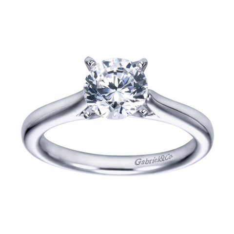 Gabriel Bridal Collection White Gold Solitaire Engagement Ring
