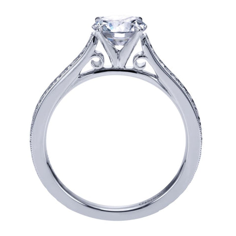 Gabriel Bridal Collection White Gold Straight Engagement Ring