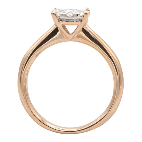 Round Engagement Ring