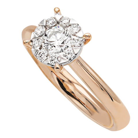 Round Engagement Ring