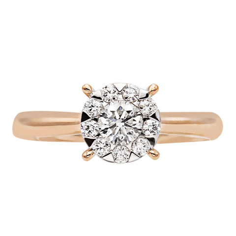 Round Engagement Ring