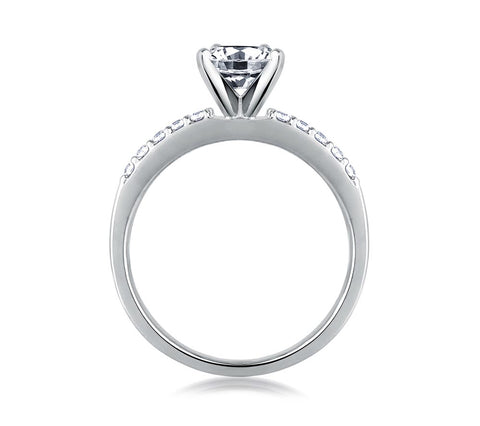 A.JAFFE Classics Round Diamond Ring Setting (0.17 ctw)