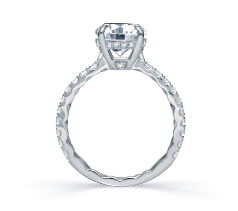 A.JAFFE Classics Round Diamond Engagement Ring Setting (0.48 ctw)