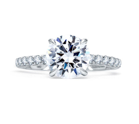 A.JAFFE Classics Round Diamond Engagement Ring Setting (0.48 ctw)