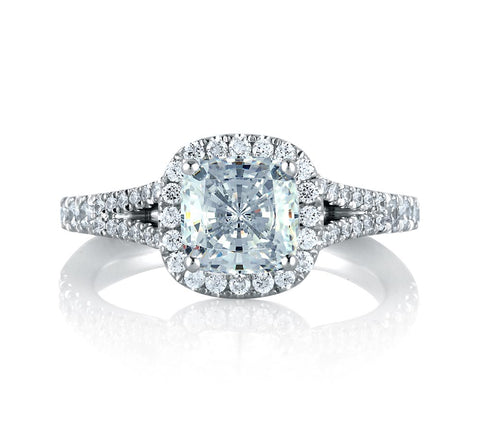 A.JAFFE Metropolitain Cushion Diamond Engagement Ring Setting (0.42 ctw)