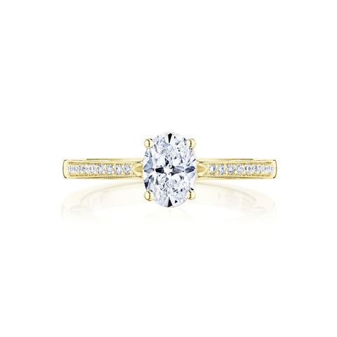 Tacori 14k Yellow Gold Coastal Crescent Collection Classic Engagement Ring Setting 0.14CTW