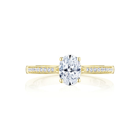 Tacori 14k Yellow Gold Coastal Crescent Collection Classic Engagement Ring Setting 0.14CTW