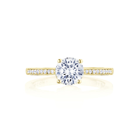 Tacori 14k Yellow Gold Coastal Crescent Collection Classic Engagement Ring Setting 0.14CTW