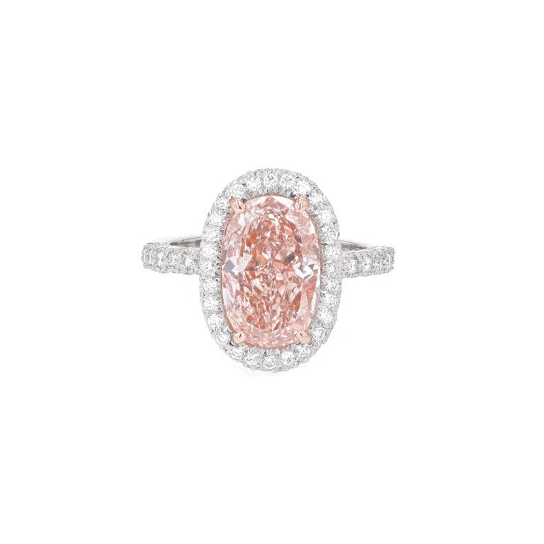 Natural Fancy Brown Pink VS2 Diamond Ring