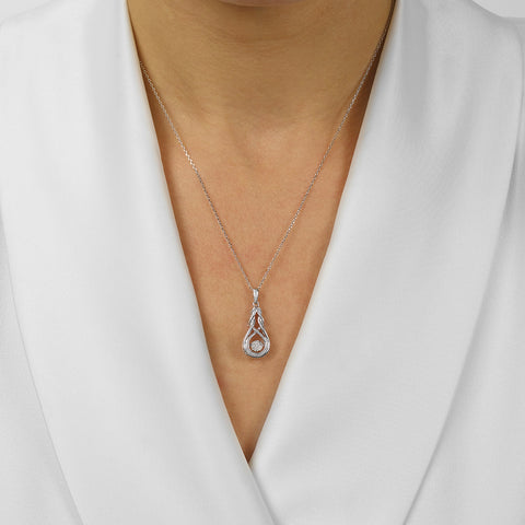 Silver Diamond ROL Pendant