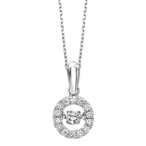 10K Diamond Rhythm of Love Pendant (0.20 ctw)