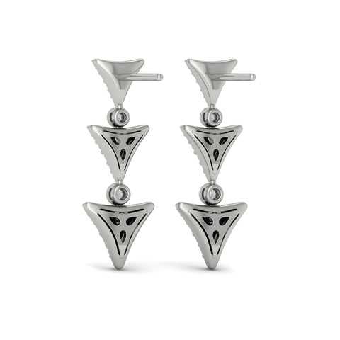 Vlora Serafina 14KDiamond Trinity Drop Statement Earrings (0.71CTW)