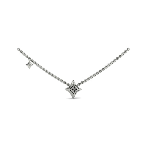 Vlora Estrella 14K Diamond Cluster Vlora Star Double Pendant Necklace (0.23CTW)