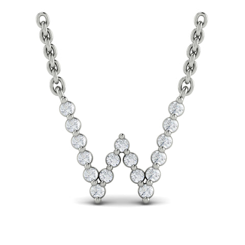 Vlora Amuleta 14K Diamond Initial Pendant Necklace (Approximately 0.2CTW)