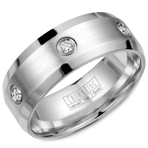 CrownRing Comfort Fit Diamond Wedding Band (0.24 CTW)