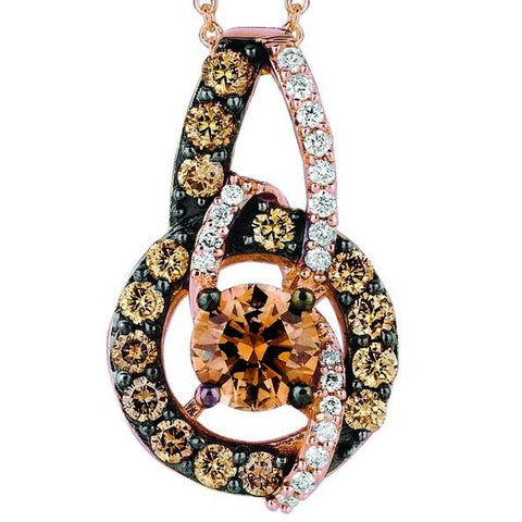 Le Vian® Chocolatier® 14k Strawberry Gold® Pendant 1.23 ctw