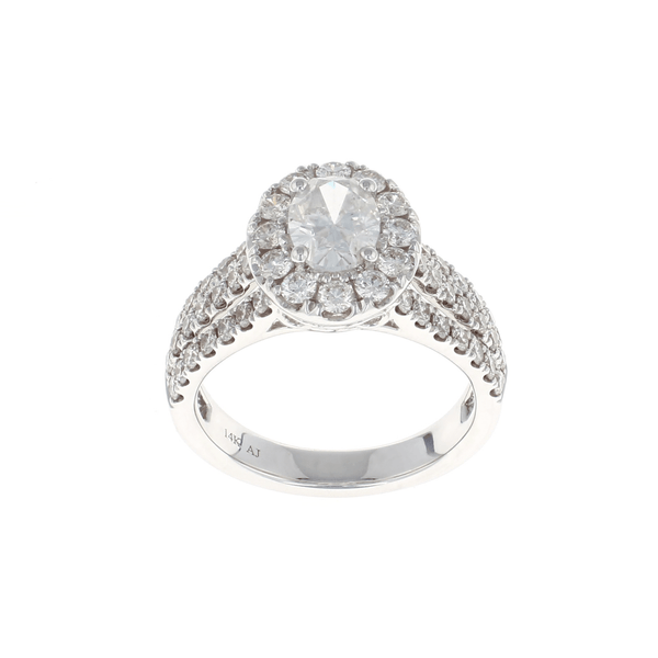 Oval Halo Complete Engagement Ring (2.26CTW)