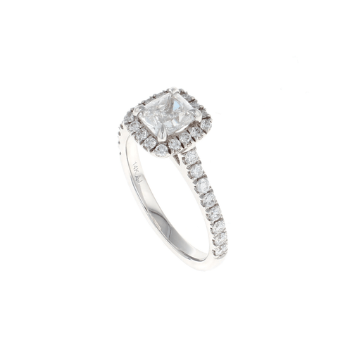 Cushion Halo Complete Engagement Ring (1.58CTW)